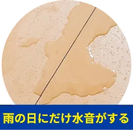 雨の日にだけ水音がする